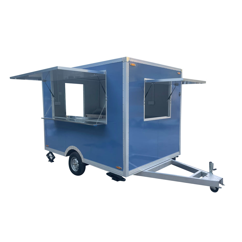 2.1m（7ft） Bule square food trailer